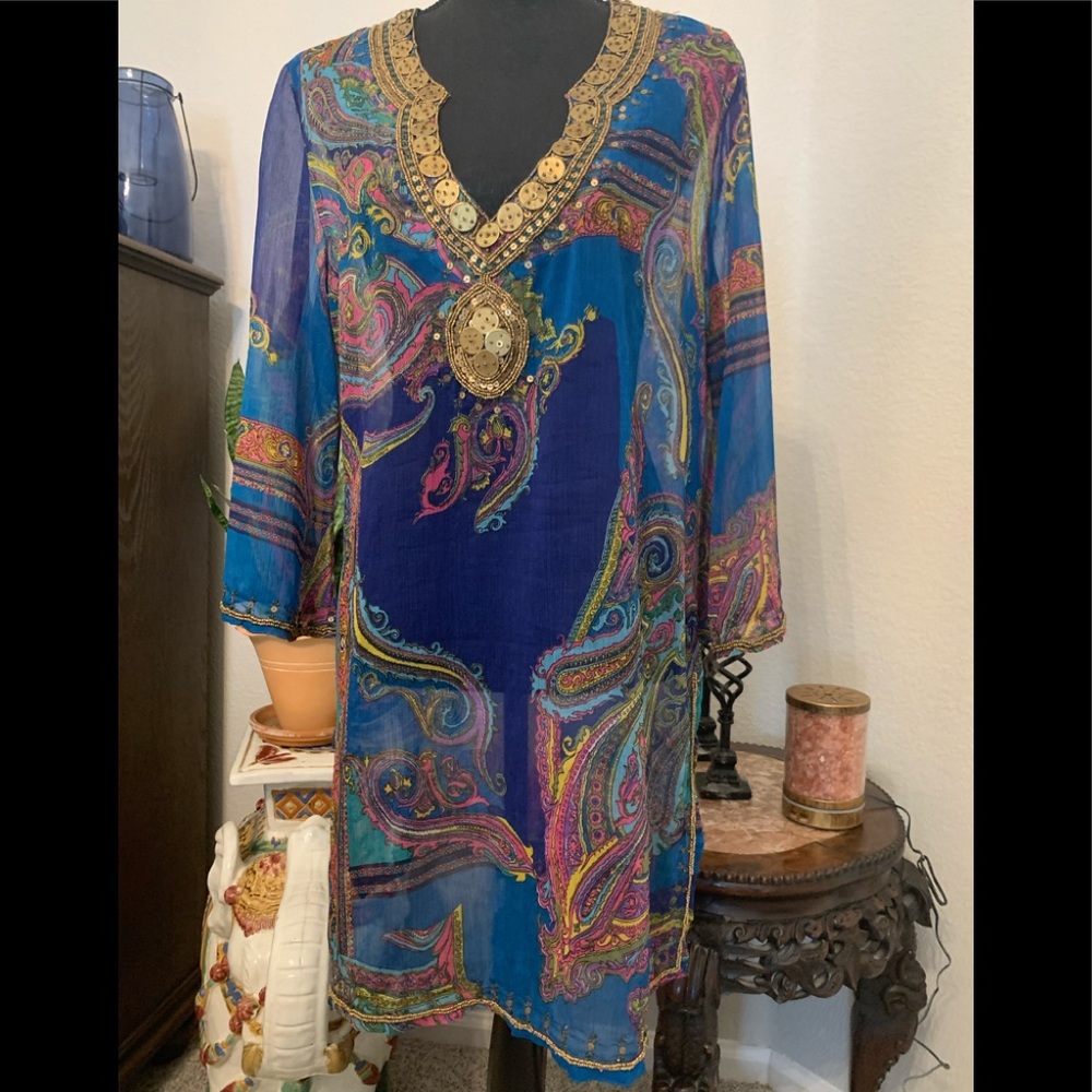 Stunning sheer swim cover/tunic - never worn!